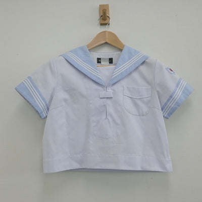 【中古】神奈川県 横浜隼人高等学校 女子制服 2点（セーラー服・ニット）sf013483