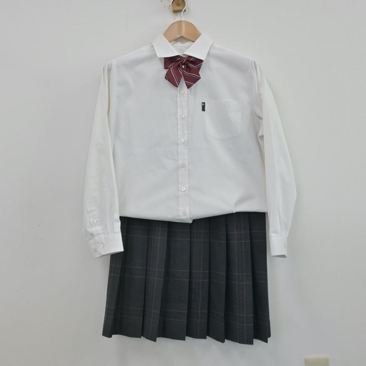 【中古】東京都 京華女子高等学校 女子制服 5点（ブレザー・シャツ・スカート）sf013487