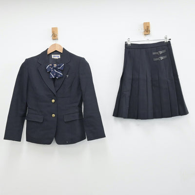 【中古】東京都 日本大学鶴ヶ丘高等学校 女子制服 4点（ブレザー・スカート）sf013489