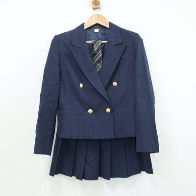 【中古】東京都 中央大学杉並高等学校 女子制服 3点（ブレザー・スカート）sf013491