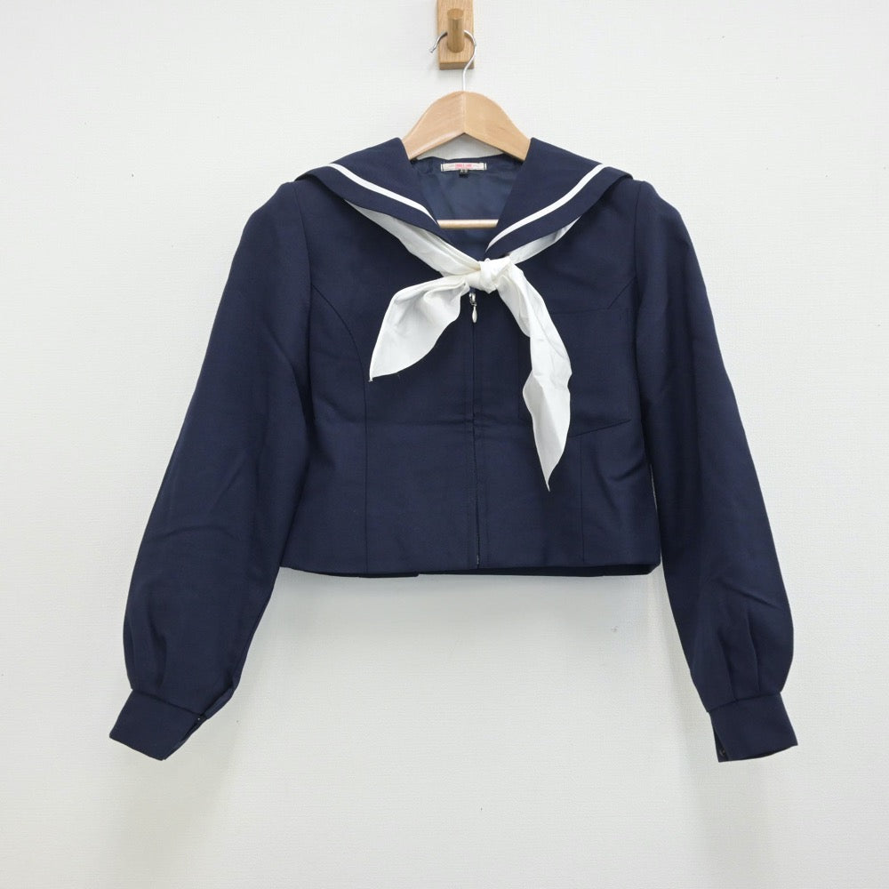 【中古】和歌山県 星林高等学校 女子制服 3点（セーラー服・スカート）sf013498