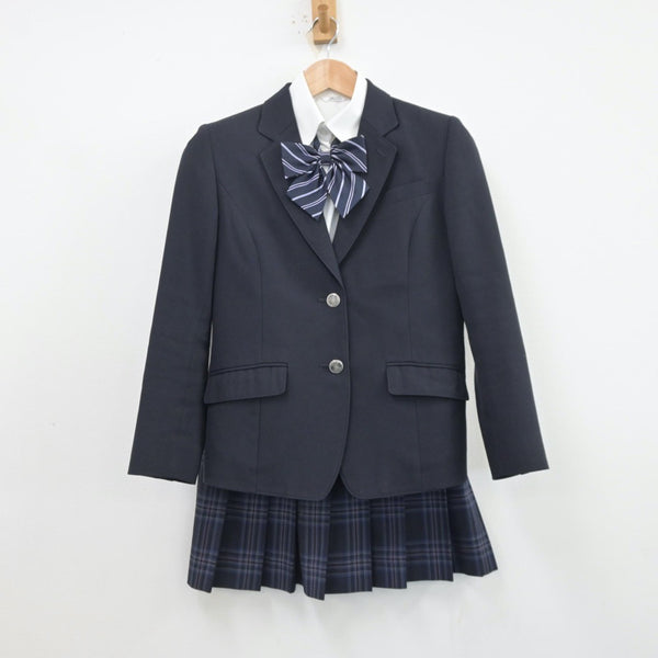 【中古制服】神奈川県 中央大学附属横浜高等学校 女子制服 4点