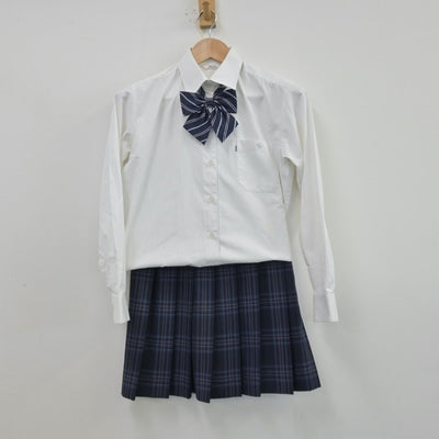 【中古】神奈川県 中央大学附属横浜高等学校 女子制服 4点（ブレザー・シャツ・スカート）sf013502