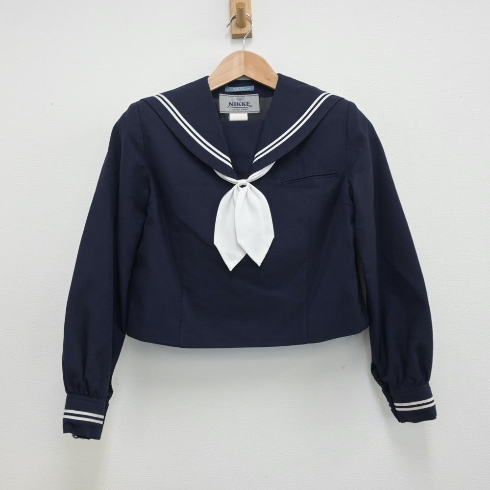 【中古】山梨県 大月東中学校 女子制服 3点（セーラー服・スカート）sf013504