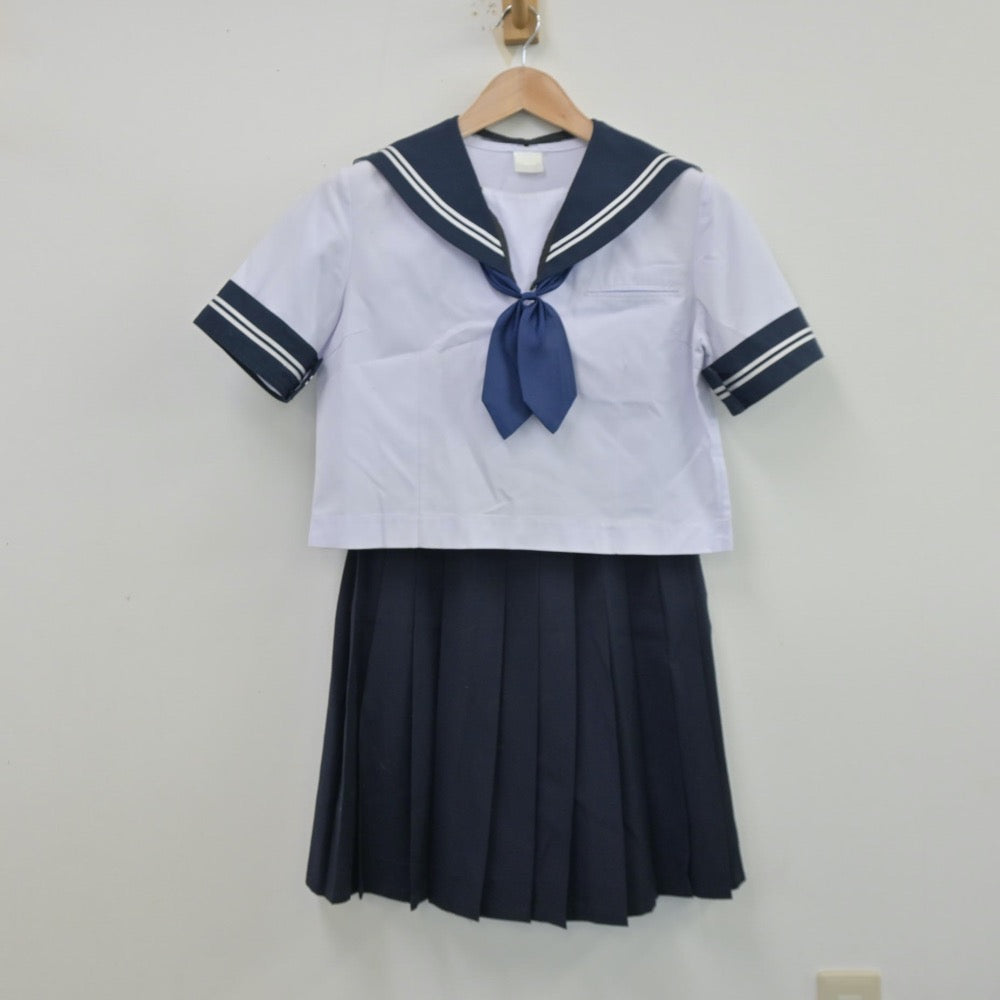 【中古】山梨県 大月東中学校 女子制服 3点（セーラー服・スカート）sf013505