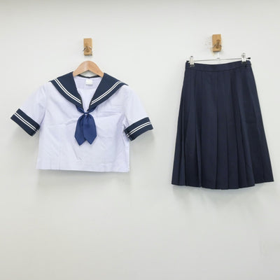 【中古】山梨県 大月東中学校 女子制服 3点（セーラー服・スカート）sf013505