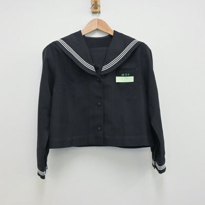 【中古】沖縄県 港川中学校 女子制服 2点（セーラー服・スカート）sf013508