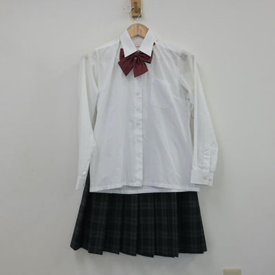 【中古】東京都 府中東高等学校 女子制服 4点（ブレザー・シャツ・スカート）sf013509