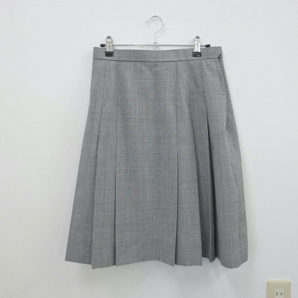 【中古】岩手県 盛岡大学附属高等学校 女子制服 4点（シャツ・ベスト・スカート）sf013514