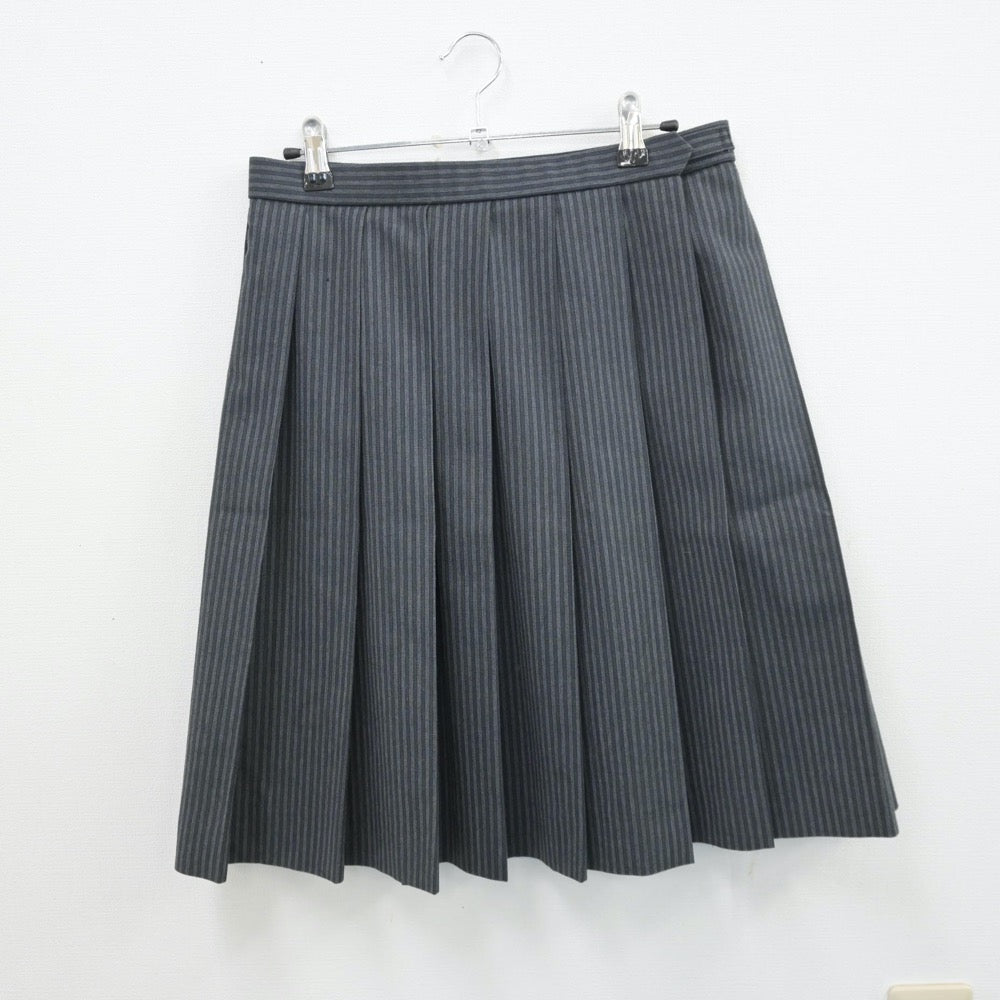 【中古】千葉県 木更津東高等学校 女子制服 4点（シャツ・ニットベスト・スカート）sf013515