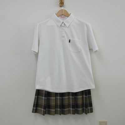 【中古】東京都 京華女子高等学校 女子制服 4点（シャツ・スカート）sf013520