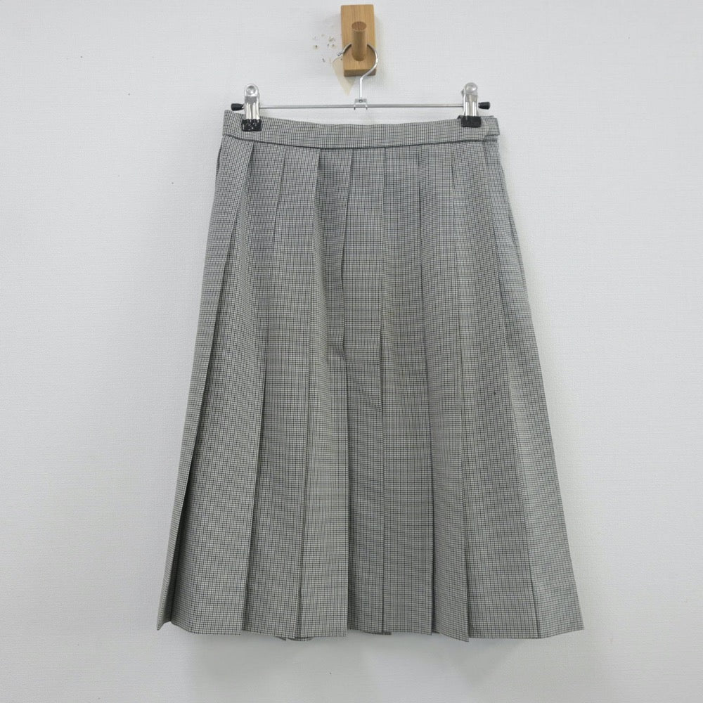 中古制服】山梨県 上野原高等学校 女子制服 2点（シャツ・スカート  