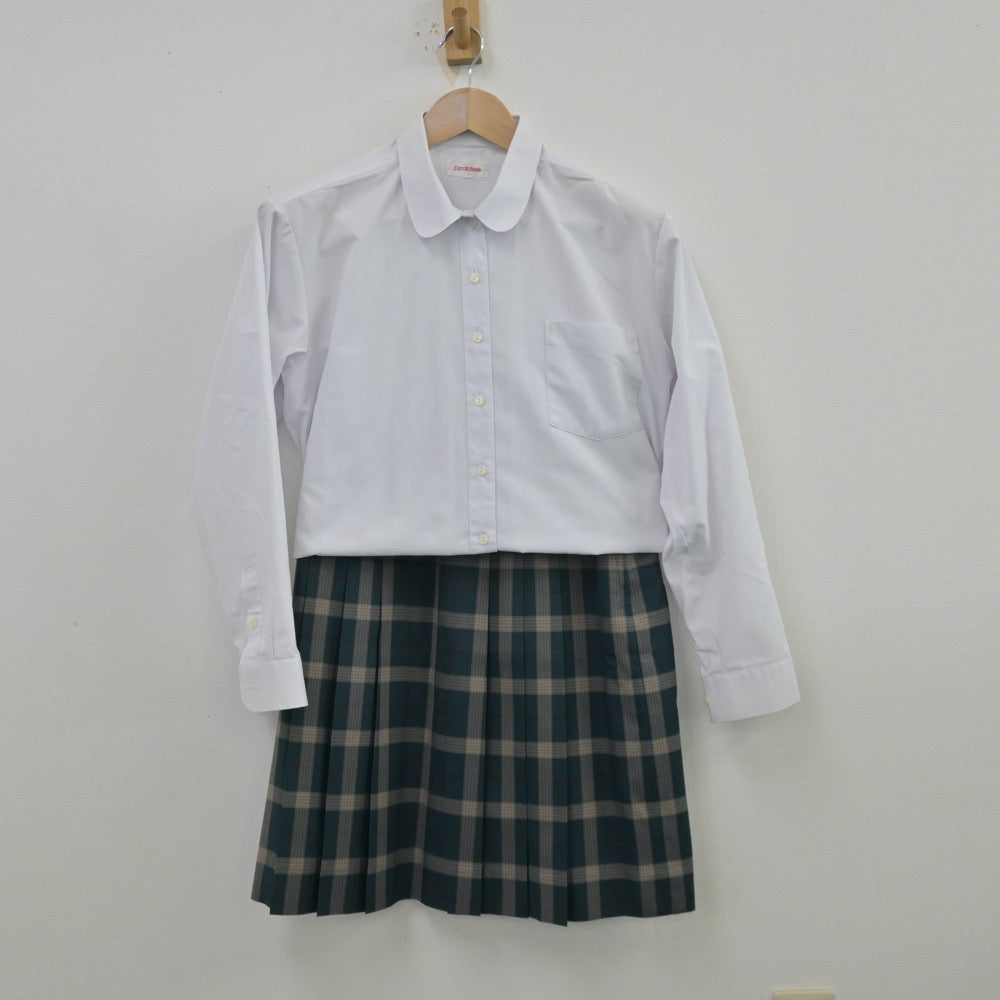 【中古】山梨県 上野原高等学校 女子制服 4点（ブレザー・シャツ・ニット・スカート）sf013522