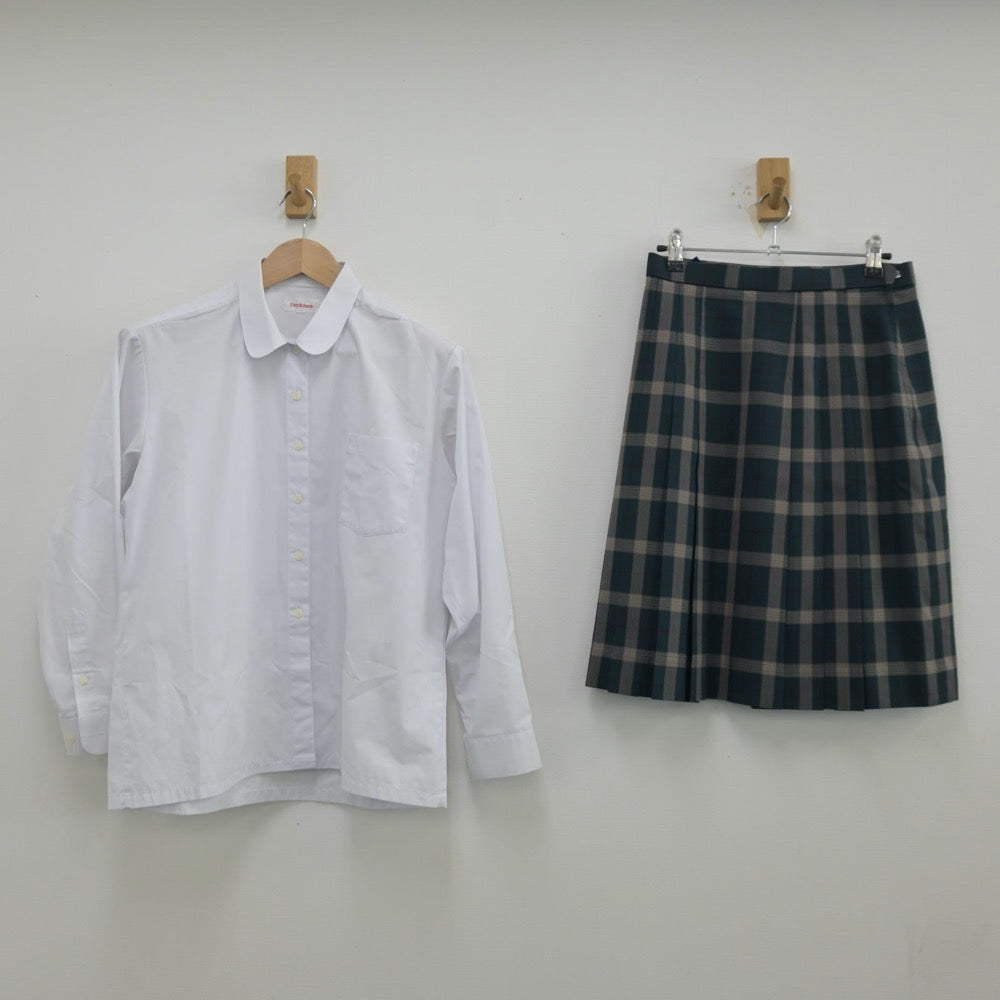 【中古】山梨県 上野原高等学校 女子制服 4点（ブレザー・シャツ・ニット・スカート）sf013522