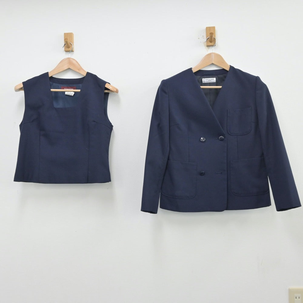 【中古】埼玉県 南浦和中学校 女子制服 2点（ブレザー・ベスト）sf013524