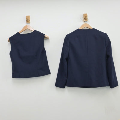 【中古】埼玉県 南浦和中学校 女子制服 2点（ブレザー・ベスト）sf013524