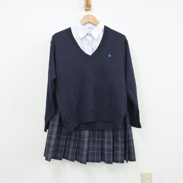 【中古制服】富山県 伏木高等学校 女子制服 3点（シャツ・ニット・スカート）sf013531【リサイクル学生服】 | 中古制服通販パレイド