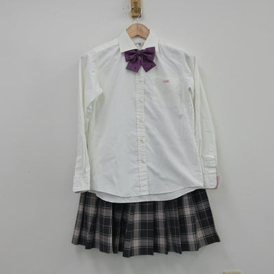 【中古】奈良県 奈良文化高等学校 女子制服 4点（ブレザー・シャツ・スカート）sf013534