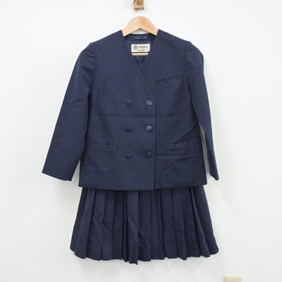 【中古】千葉県 私立敬愛学園高等学校 女子制服 3点（ベスト・ブレザー・スカート）sf013537