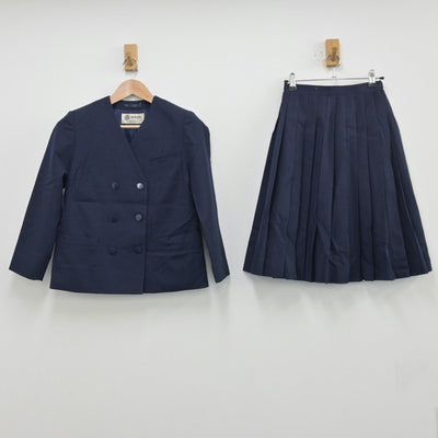 【中古】千葉県 私立敬愛学園高等学校 女子制服 3点（ベスト・ブレザー・スカート）sf013537