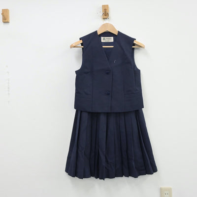 【中古】千葉県 私立敬愛学園高等学校 女子制服 3点（ベスト・ブレザー・スカート）sf013537