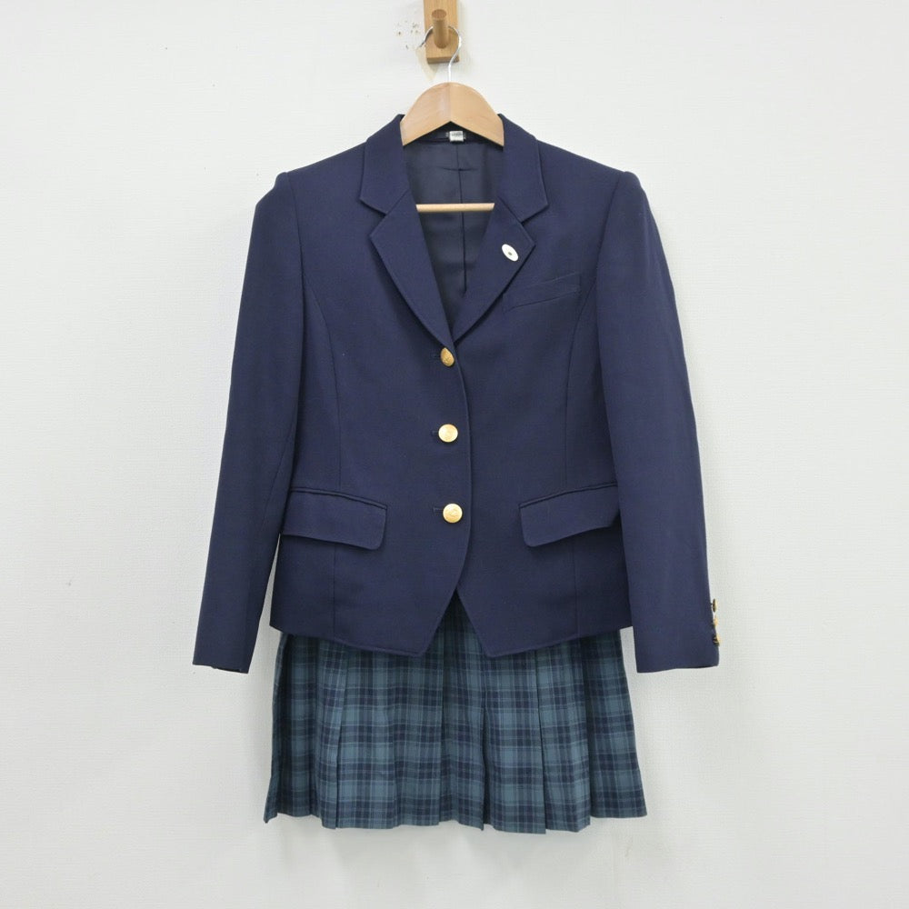 【中古】千葉県 私立敬愛学園高等学校 女子制服 3点（ブレザー・スカート）sf013538