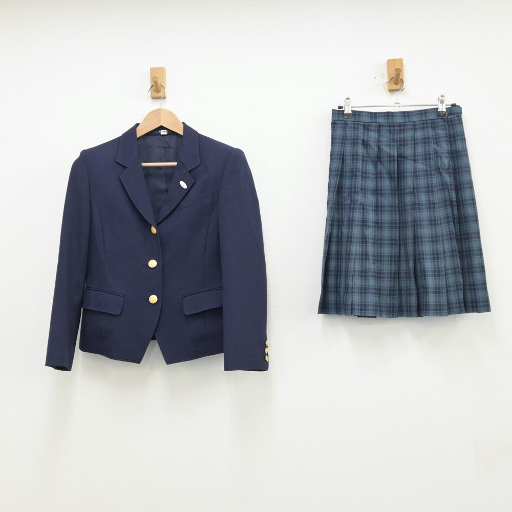 【中古】千葉県 私立敬愛学園高等学校 女子制服 3点（ブレザー・スカート）sf013538