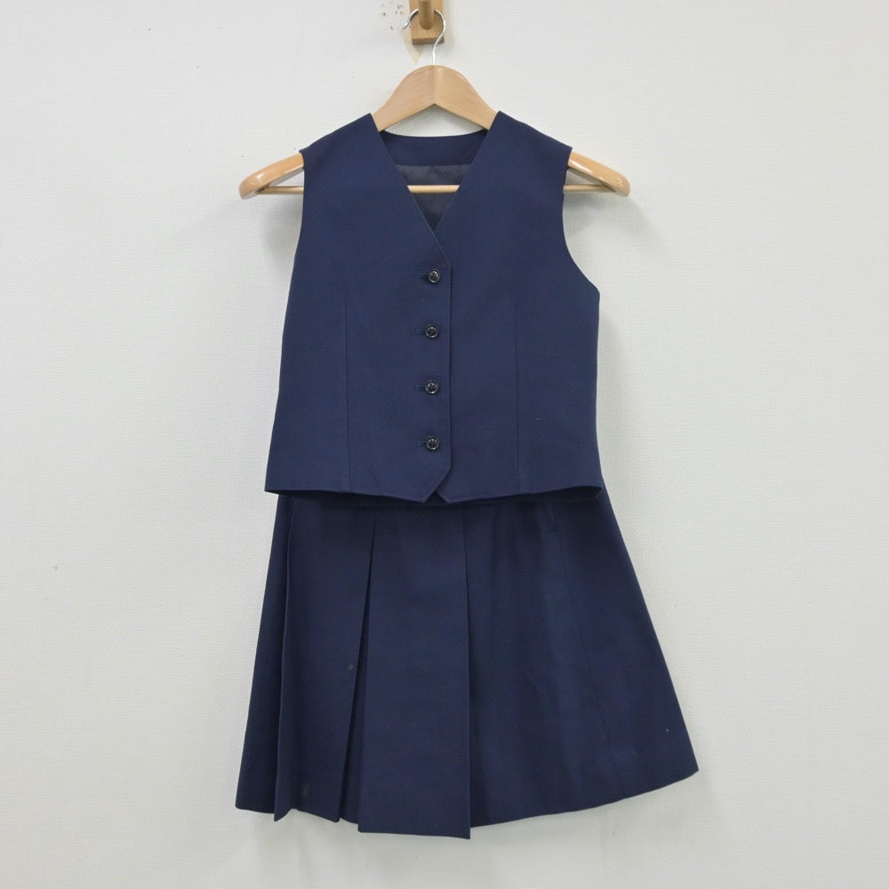 【中古】東京都 ひばりヶ丘中学校 女子制服 3点（ブレザー・ベスト・スカート）sf013545