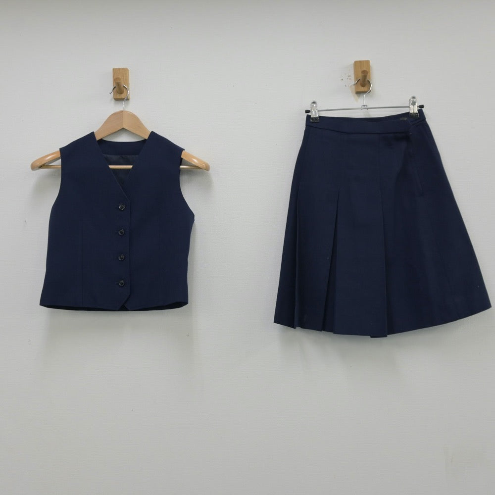 【中古】東京都 ひばりヶ丘中学校 女子制服 3点（ブレザー・ベスト・スカート）sf013545