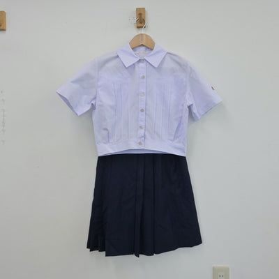 【中古】奈良県 奈良県立奈良高等学校 女子制服 3点（シャツ・スカート）sf013547