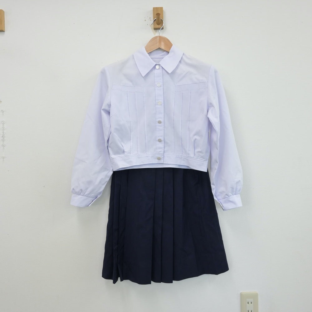 【中古】奈良県 奈良県立奈良高等学校 女子制服 3点（シャツ・スカート）sf013548