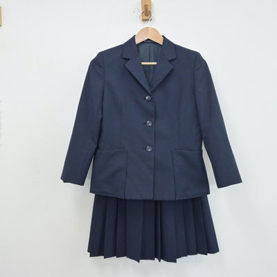 【中古】神奈川県 鎌倉市立玉縄中学校 女子制服 2点（ブレザー・スカート）sf013557