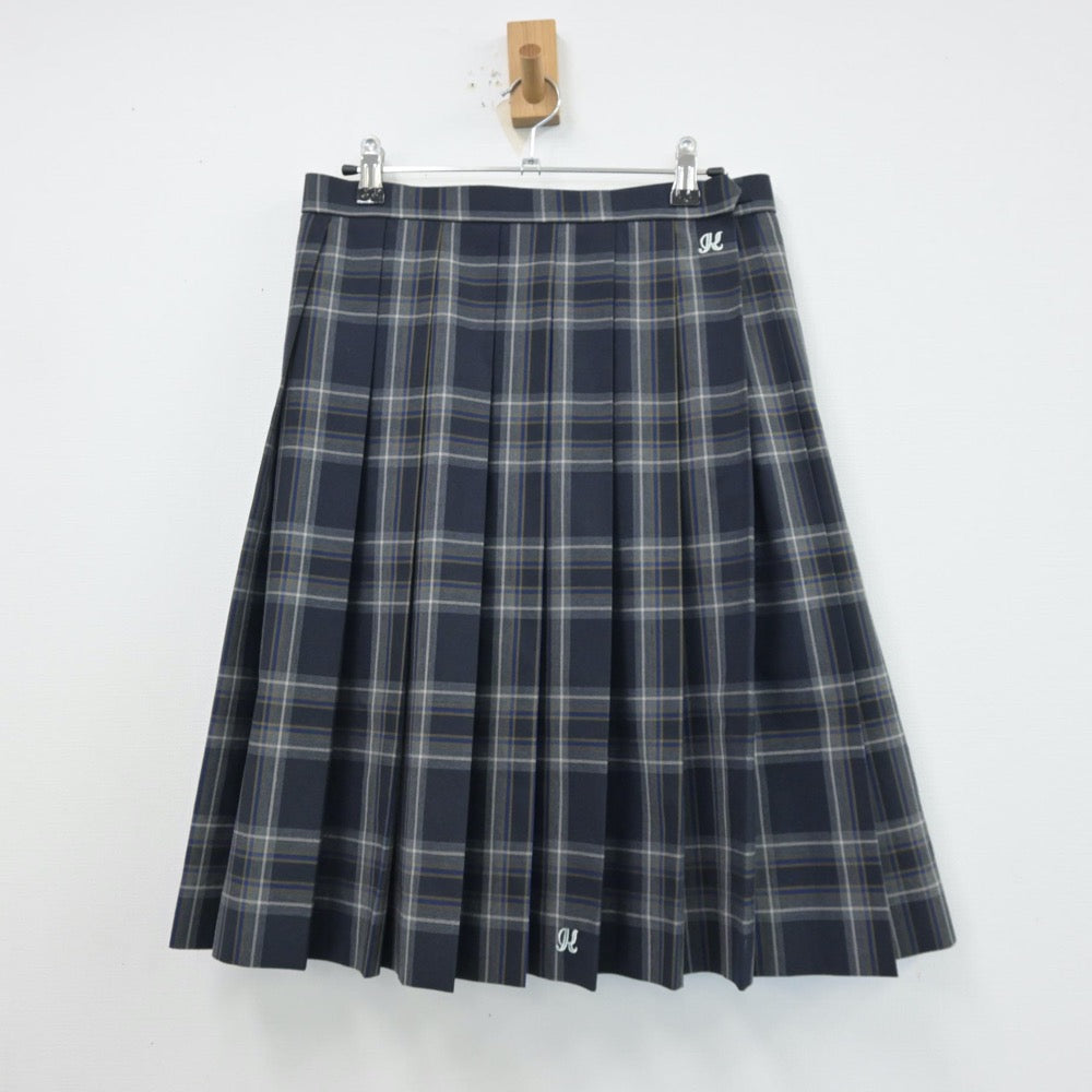 【中古】大阪府 大阪府立貝塚高等学校 女子制服 3点（シャツ・スカート）sf013562