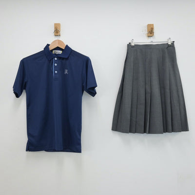 【中古】埼玉県 春日部共栄高等学校 女子制服 3点（シャツ・シャツ・スカート）sf013565