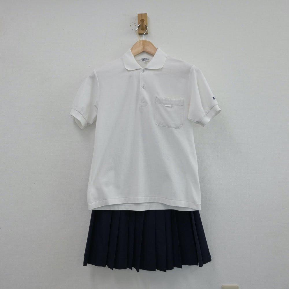 【中古】兵庫県 伊丹市立荒牧中学校 女子制服 2点（シャツ・スカート）sf013570