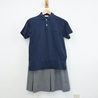 【中古】長崎県 長崎私立純心中学校 女子制服 4点（シャツ・シャツ・ベスト・スカート）sf013572