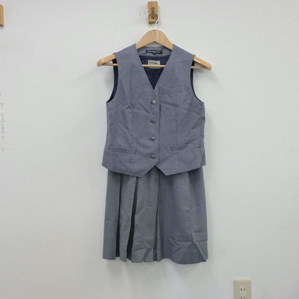 【中古】東京都 大田区立田園調布中学校 女子制服 5点（ブレザー・ベスト・スカート）sf013576