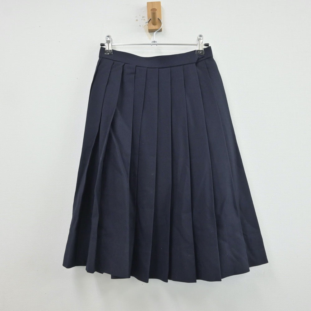 【中古】東京都 普連土学園高等学校 女子制服 2点（ニット・スカート）sf013589