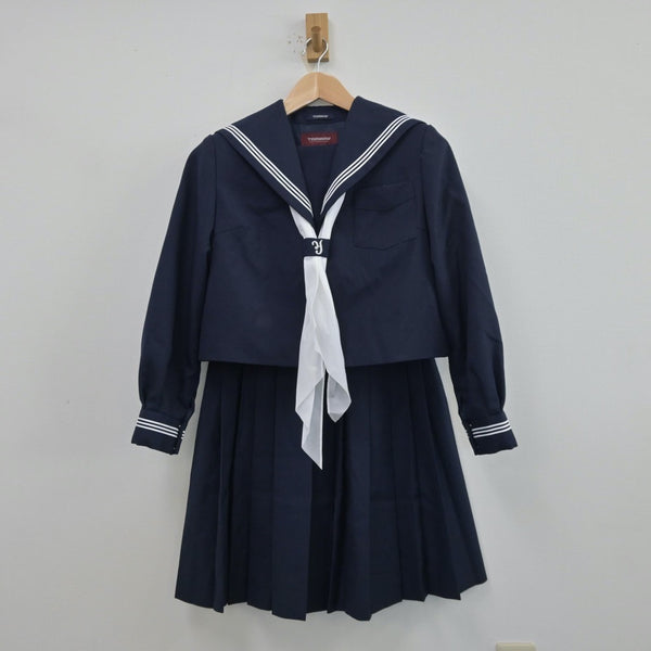 中古制服】北海道 函館市湯川中学校 女子制服 5点（セーラー服・セーラー服・スカート）sf013590【リサイクル学生服】 | 中古制服通販パレイド