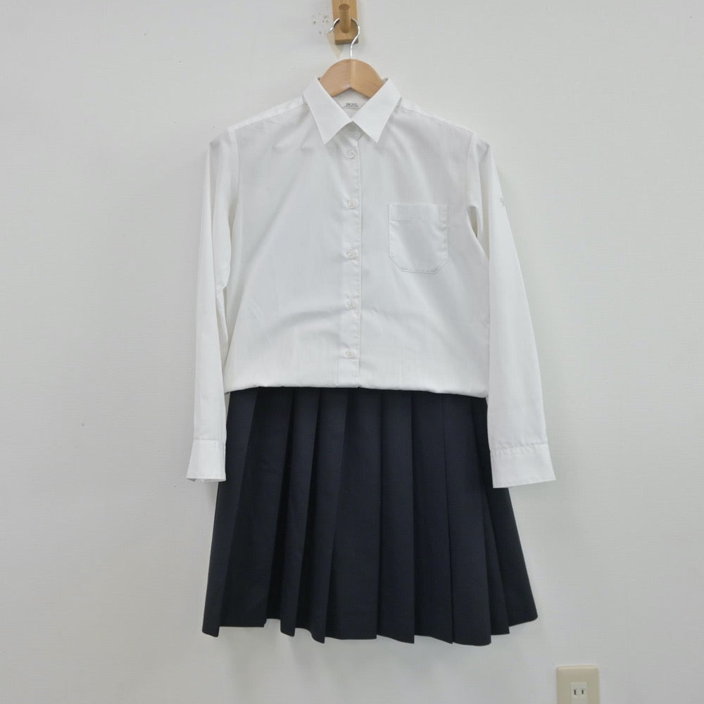 【中古】埼玉県 大宮南高等学校 女子制服 4点（ブレザー・シャツ・ニット・スカート）sf013591