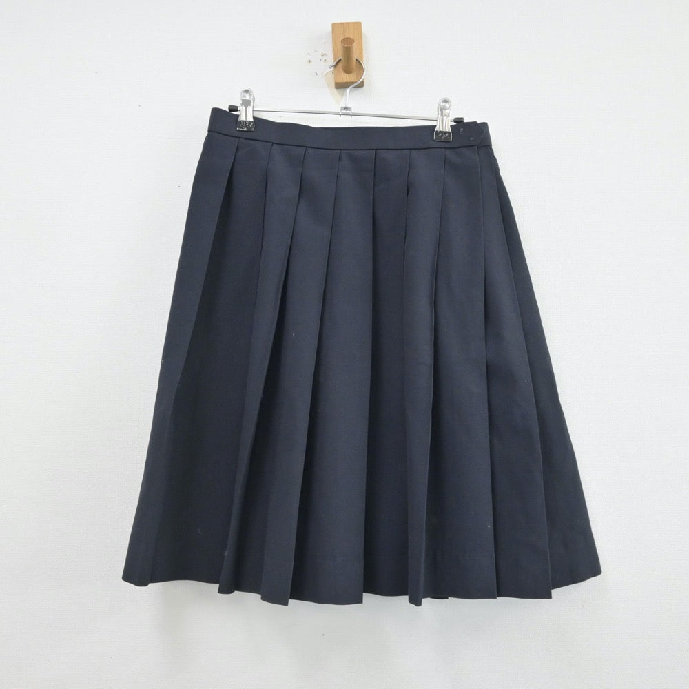 【中古】埼玉県 大宮南高等学校 女子制服 4点（シャツ・ニットベスト・スカート）sf013592