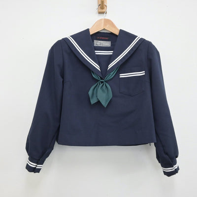 【中古】静岡県 高洲中学校 女子制服 3点（セーラー服・スカート）sf013613