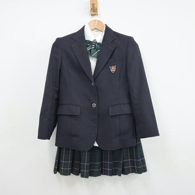 【中古】神奈川県 向上高等学校 女子制服 5点（ブレザー・シャツ・ニット・スカート）sf013615