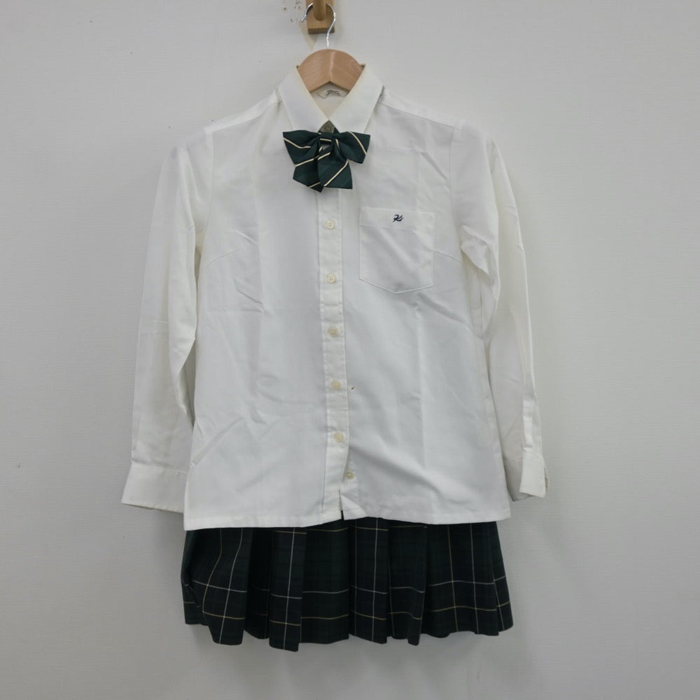 【中古】神奈川県 向上高等学校 女子制服 5点（ブレザー・シャツ・ニット・スカート）sf013615