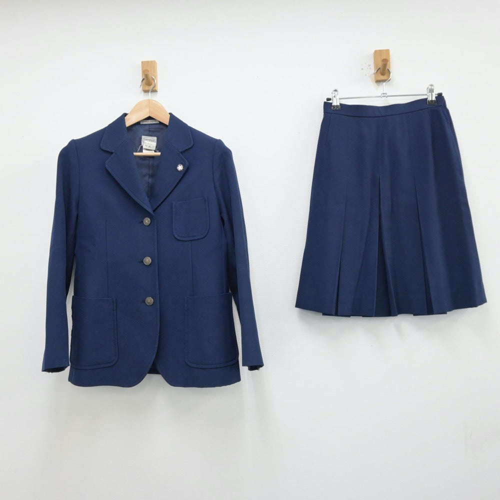 【中古】北海道 北海道釧路北高等学校 女子制服 3点（ブレザー・ベスト・スカート）sf013639