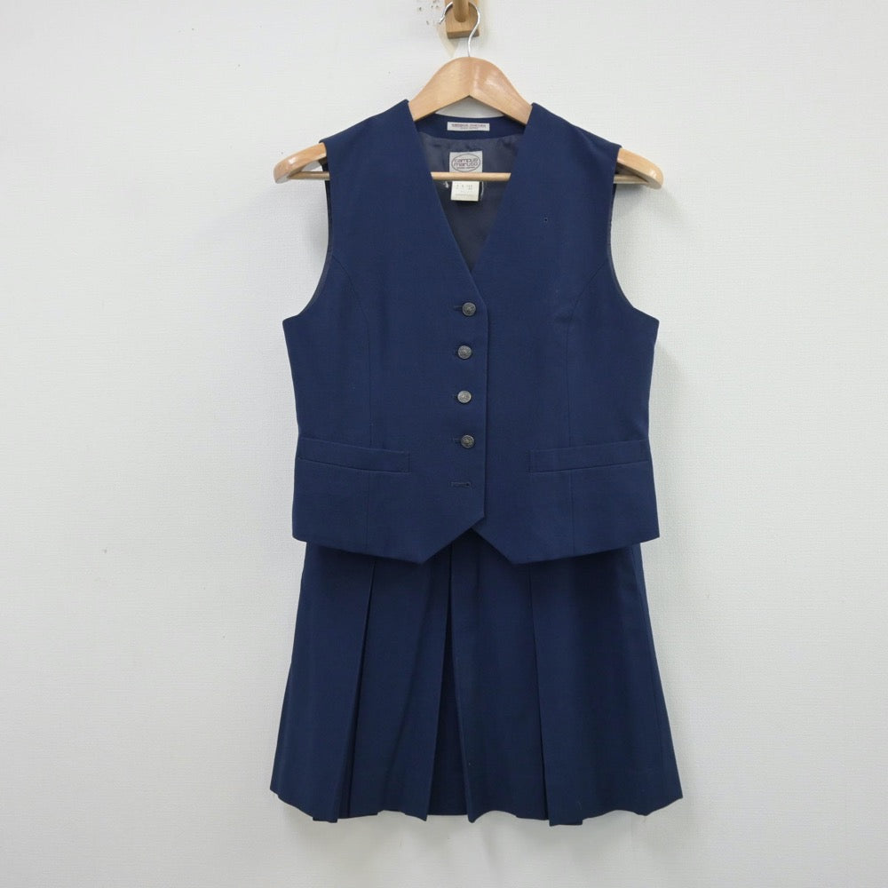 【中古】北海道 北海道釧路北高等学校 女子制服 3点（ブレザー・ベスト・スカート）sf013639