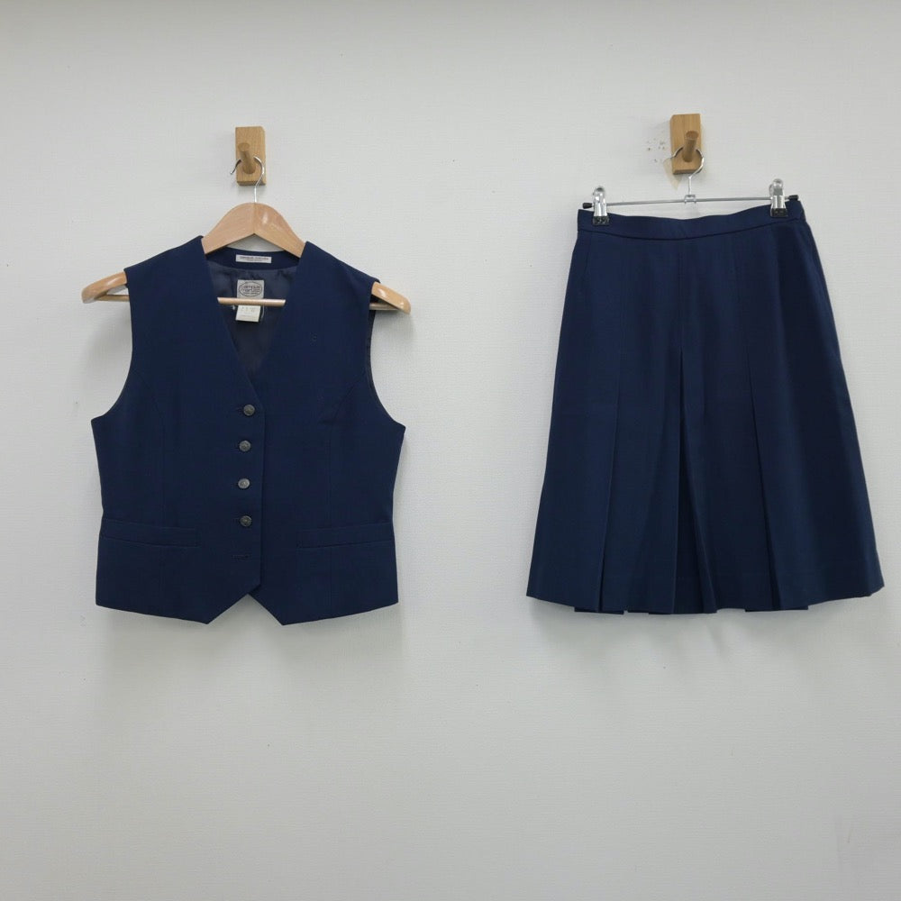 【中古】北海道 北海道釧路北高等学校 女子制服 3点（ブレザー・ベスト・スカート）sf013639