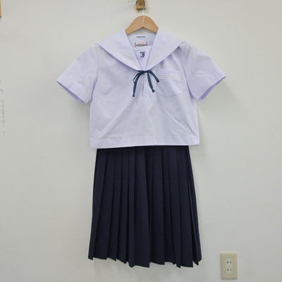 【中古】兵庫県 姫路市立城乾中学校 女子制服 4点（セーラー服・スカート）sf013649