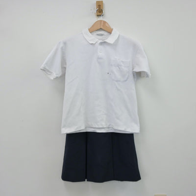 【中古】大阪府 清教学園高等学校 女子制服 2点（シャツ・スカート）sf013656