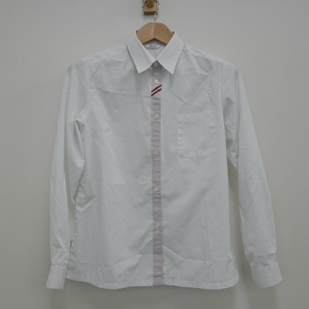 【中古】京都府 乙訓高等学校 女子制服 3点（シャツ・ニット・スカート）sf013663